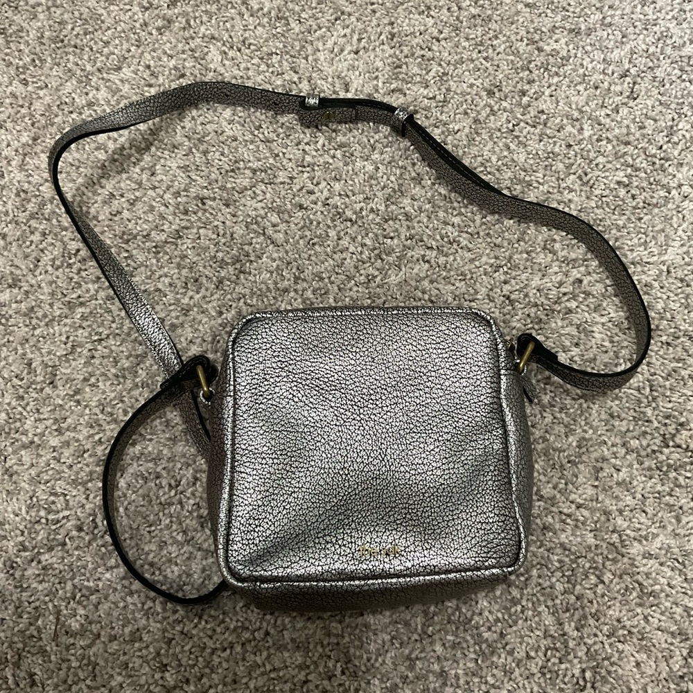 The Sak Silver Metallic Crossbody